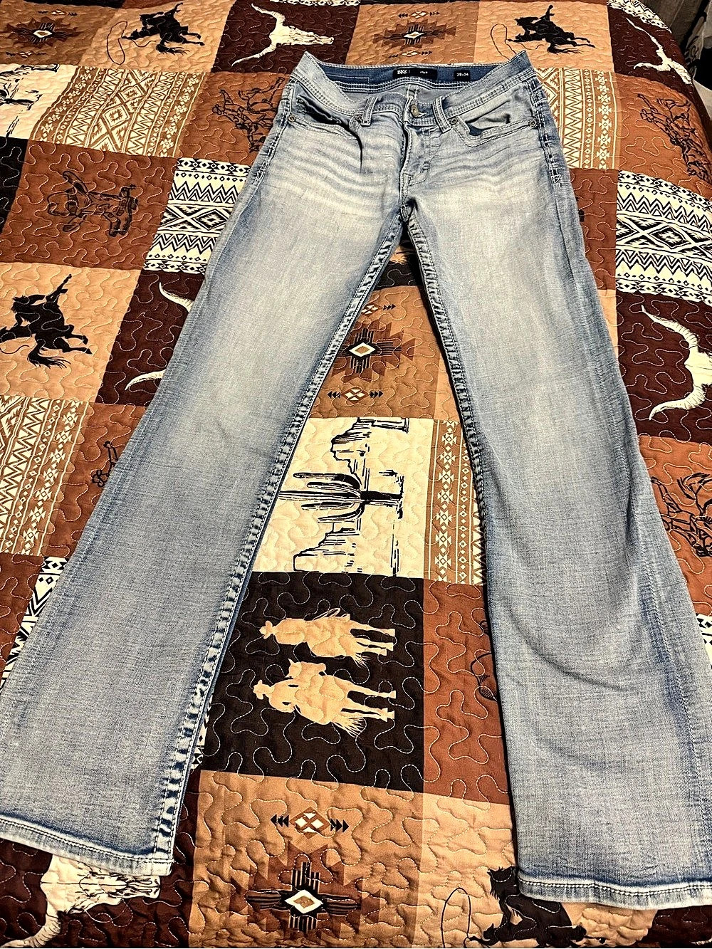 BKE Alden Straight Leg Jeans Waist 29x34 in Blue